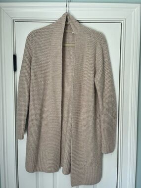 Old Navy Open-Front Knit Cardigan in Taupe Size XS